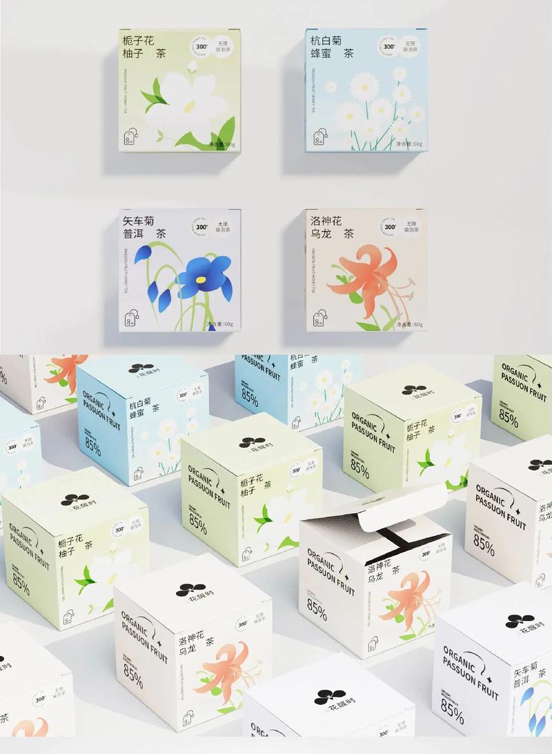 國風雅韻 花茶包裝設計的東方美學探索
